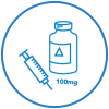 syringe and vial